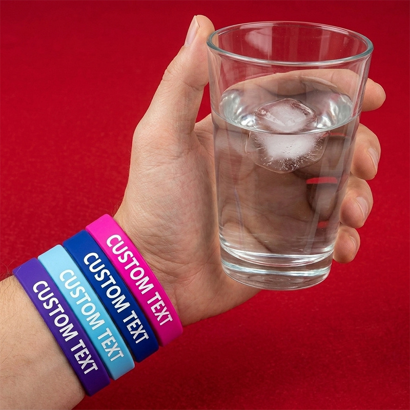 30pc Custom Silicone Bracelets Set, Personalised Gift